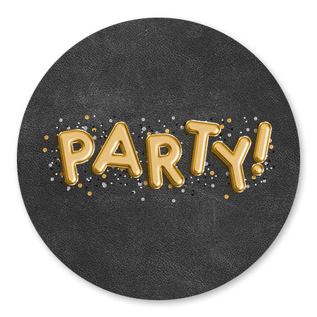 Party! Folieballon en leer